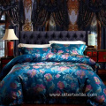 Jacquard weave mulberry silk bedding set